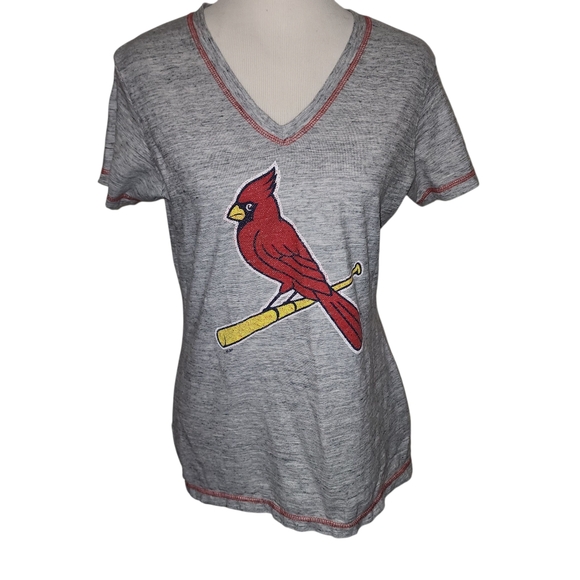 General Merchandise St. Louis Cardinals LARGE V-Neck T-shirt MLB Fandom Baseball - Picture 6 of 14